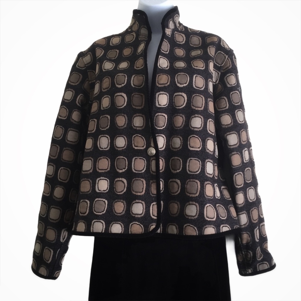 KHANGURA Vintage 90’s Patterned Jacket Size M